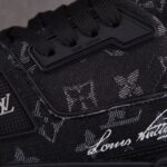 (BEST) Louis Vuitton LV Trainer Black Denim Monogram 'BLACK'