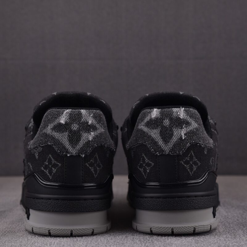 (BEST) Louis Vuitton LV Trainer Black Denim Monogram 'BLACK'