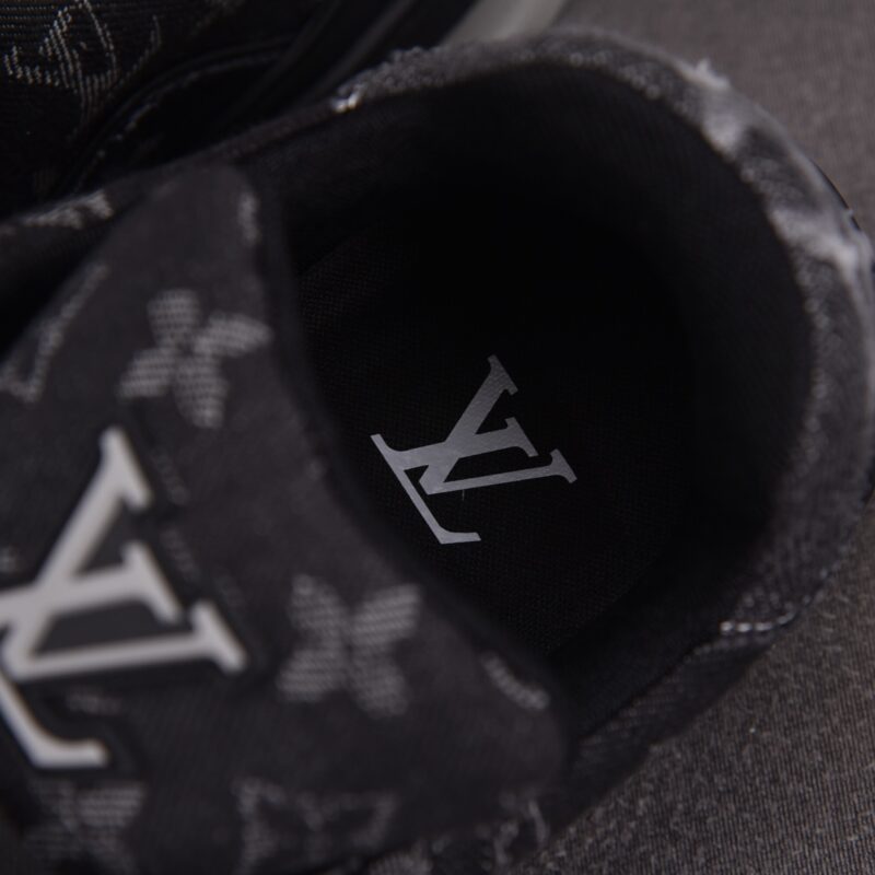 (BEST) Louis Vuitton LV Trainer Black Denim Monogram 'BLACK'