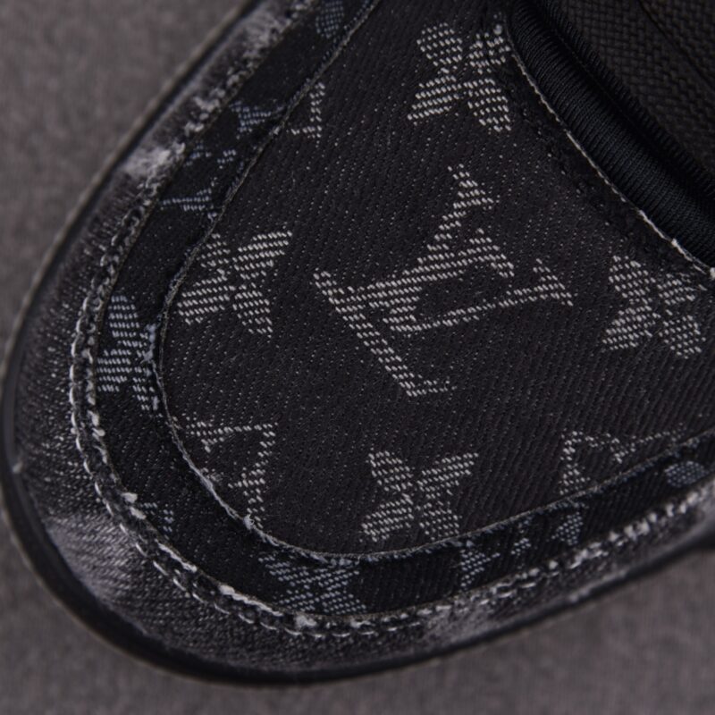 (BEST) Louis Vuitton LV Trainer Black Denim Monogram 'BLACK'