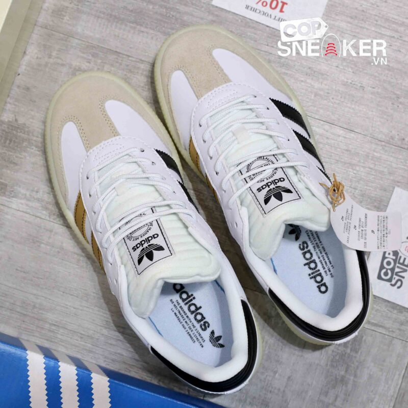 Giày Adidas Su Yiming x Samba XLG 'White Gold Black' Best Quality