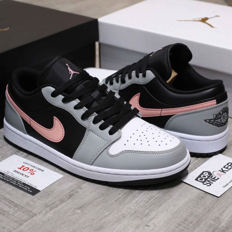 Giày Nike Air Jordan 1 Low 'Grey Fog Bleached Coral' Like Auth