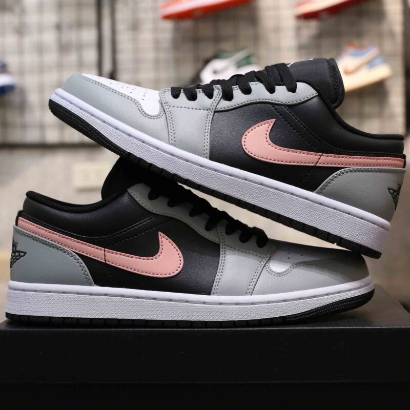 Giày Nike Air Jordan 1 Low 'Grey Fog Bleached Coral' Like Auth