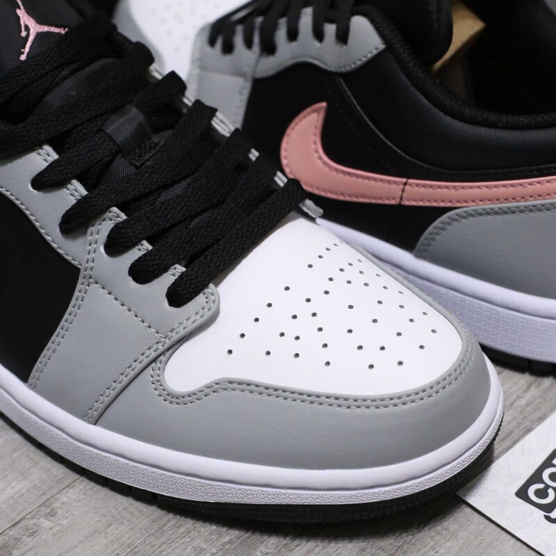 Giày Nike Air Jordan 1 Low 'Grey Fog Bleached Coral' Like Auth