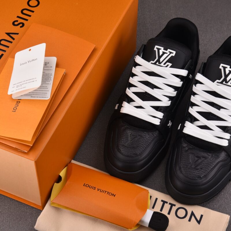 (BEST) Louis Vuitton Trainer 'BLACK EMBOSSED MONOGRAM'