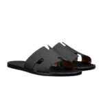 Dép Hermes Đen Da Sần Epsom Best Quality