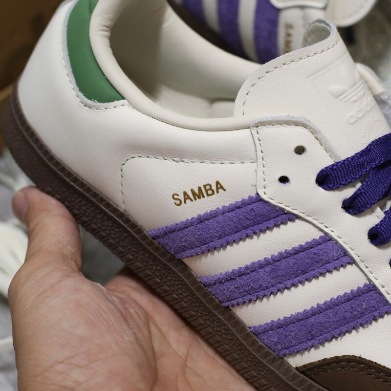 Giày Adidas Samba OG ‘Off White Core Purple’ Like Auth