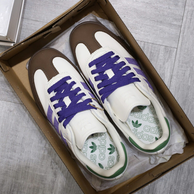 Giày Adidas Samba OG ‘Off White Core Purple’ Like Auth