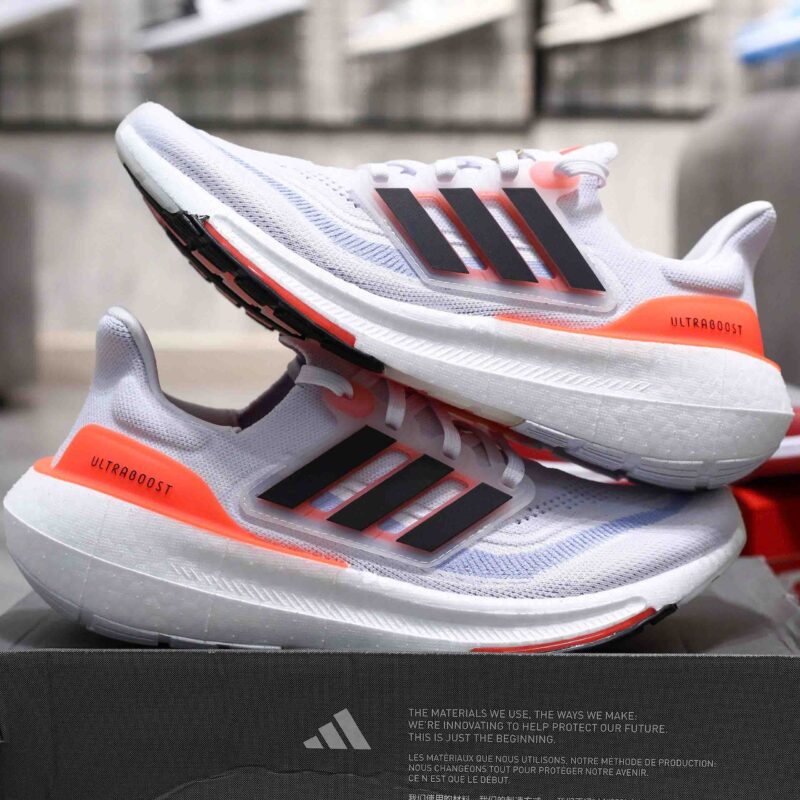 Giày adidas Ultra Boost Light White Black Solar Red