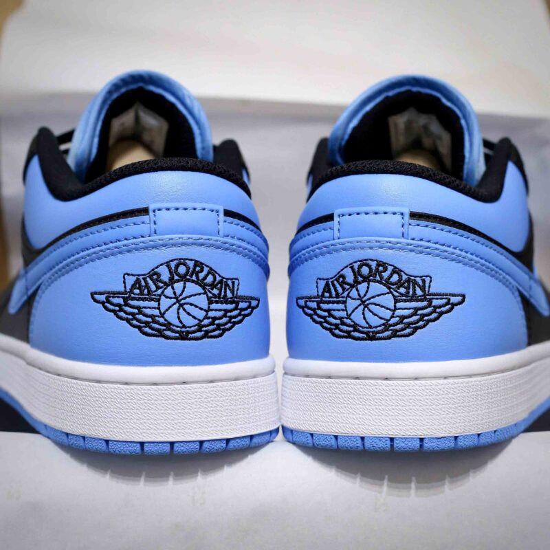 Giày Air Jordan 1 Low Black University Blue Men Like Auth