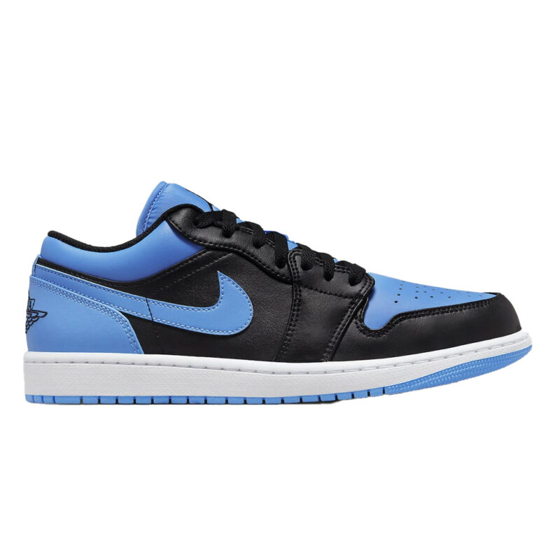 Giày Air Jordan 1 Low Black University Blue Men Like Auth