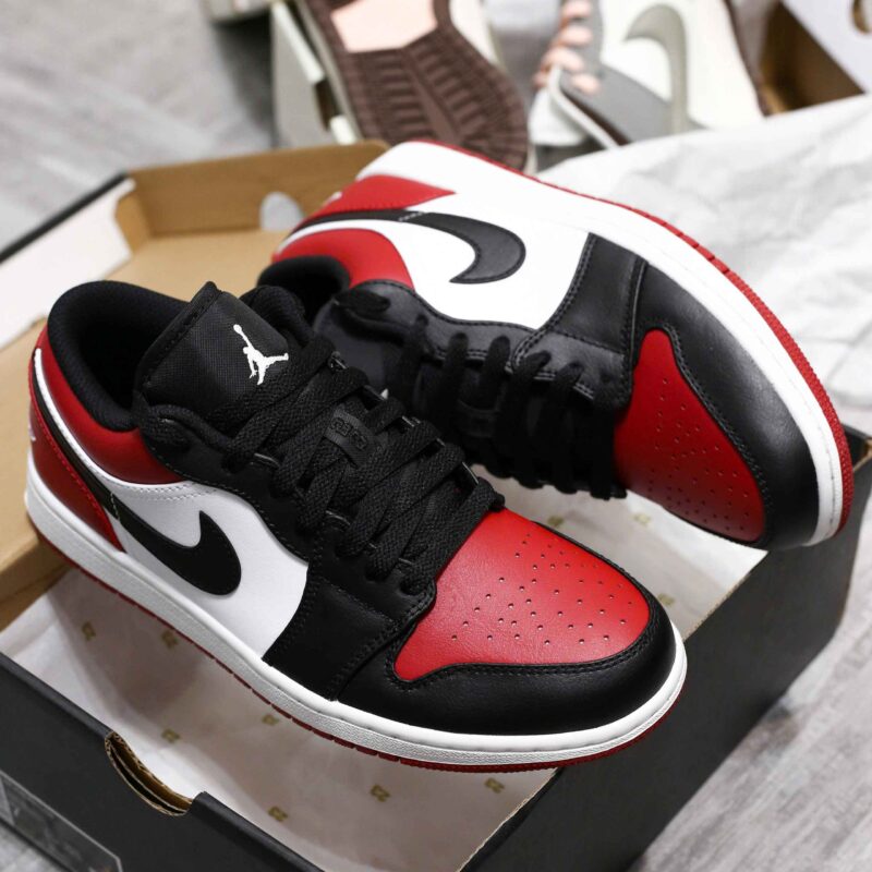 Giày Air Jordan 1 Low ‘Bred Toe’ Best Quality