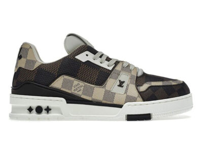 Giày Louis Vuitton LV Trainer #54 Damier Ebene Multi Like Auth
