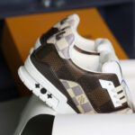 Giày Louis Vuitton LV Trainer #54 Damier Ebene Multi Like Auth