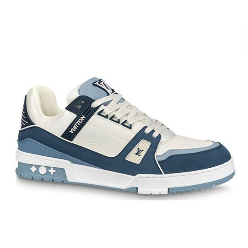 Giày Louis Vuitton LV Trainer White Navy Blue Like Auth