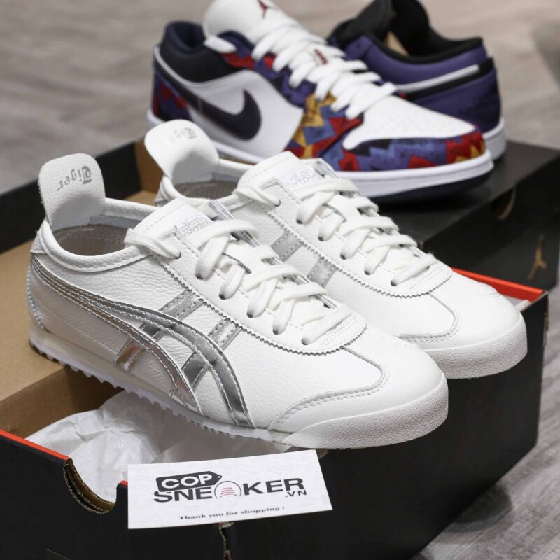 Giày Onitsuka Tiger MEXICO 66 White Silver Like Auth