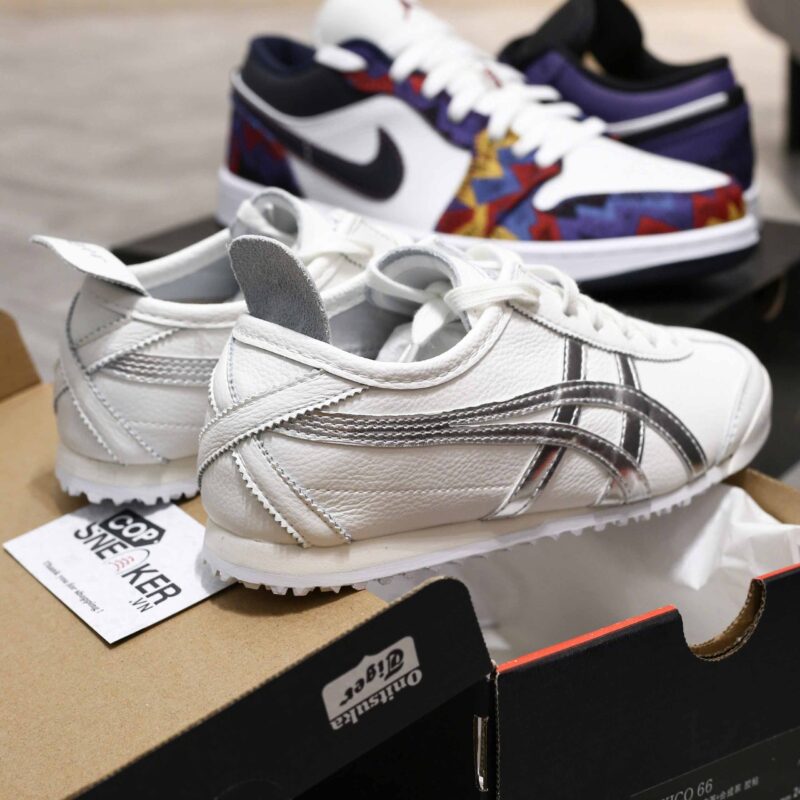 Giày Onitsuka Tiger MEXICO 66 White Silver Like Auth