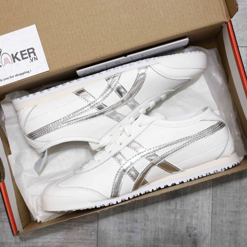 Giày Onitsuka Tiger MEXICO 66 White Silver Like Auth