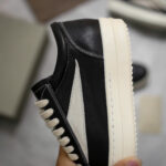 Giày Rick Owens Leather Vintage 'Black Milk White'