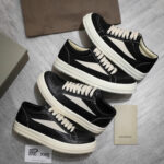 Giày Rick Owens Leather Vintage 'Black Milk White'