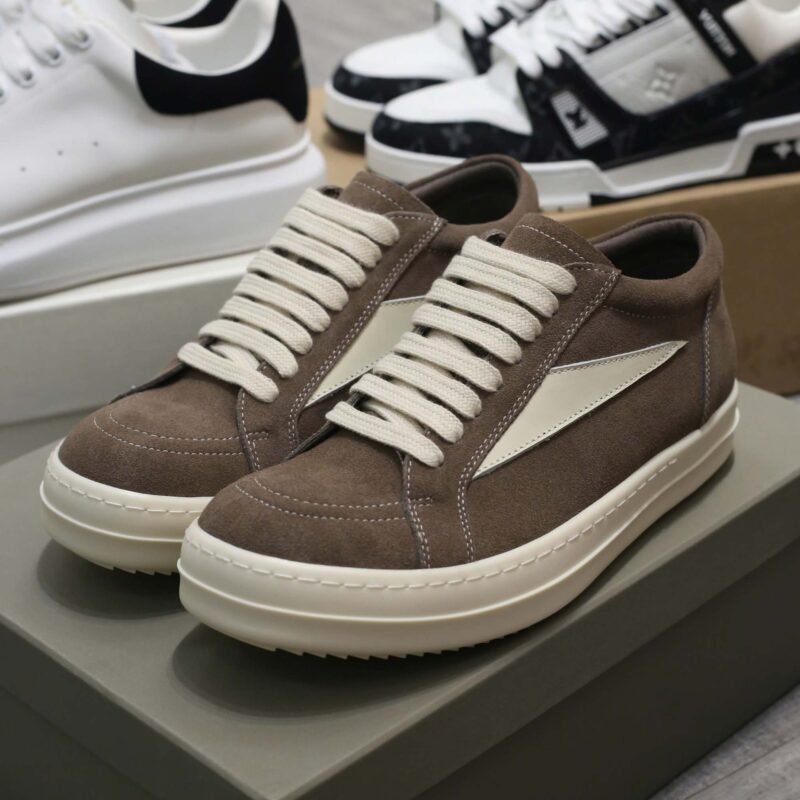 Giày Rick Owens Luxor Suede ‘Brown’ Like Auth