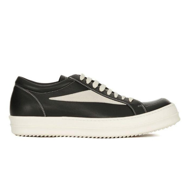 Giày Rick Owens Vintage Sneaks Black Milk White Like Auth