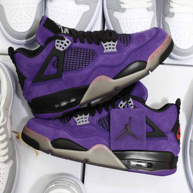 Giày Air Jordan 4 Retro Travis Scott Purple Best Quality