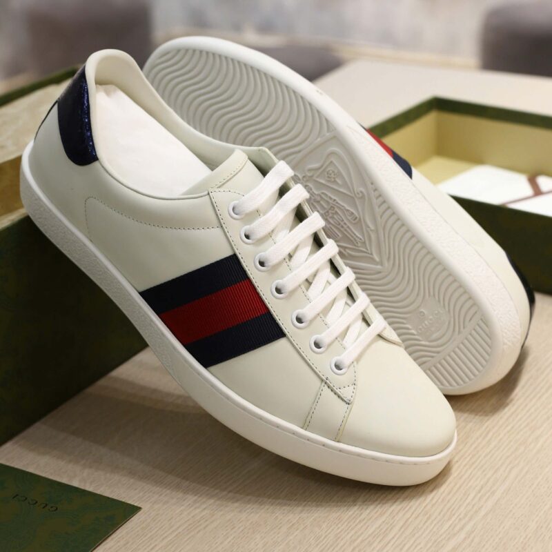 Giày Gucci Ace White Blue Red Best Quality