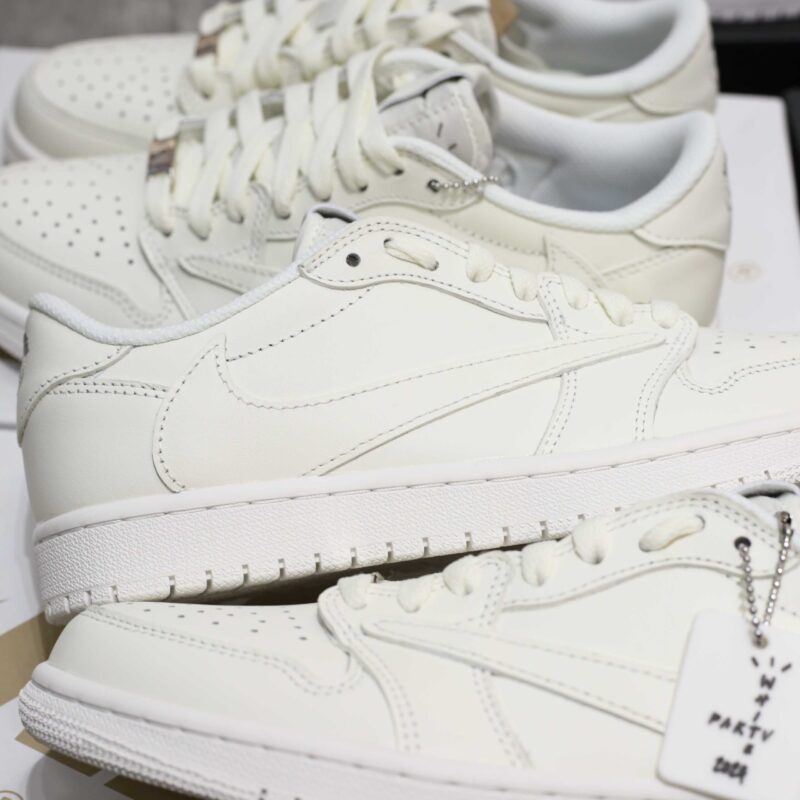 Giày Air Jordan 1 Low x Travis Scott White Party Best Quality