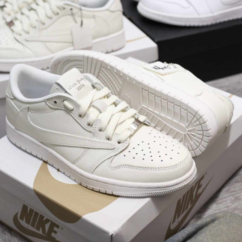 Giày Air Jordan 1 Low x Travis Scott White Party Best Quality