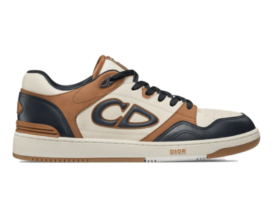 (BEST) Dior B57 Mid Navy Blue and Cream Smooth Calfskin and Brown Suede'