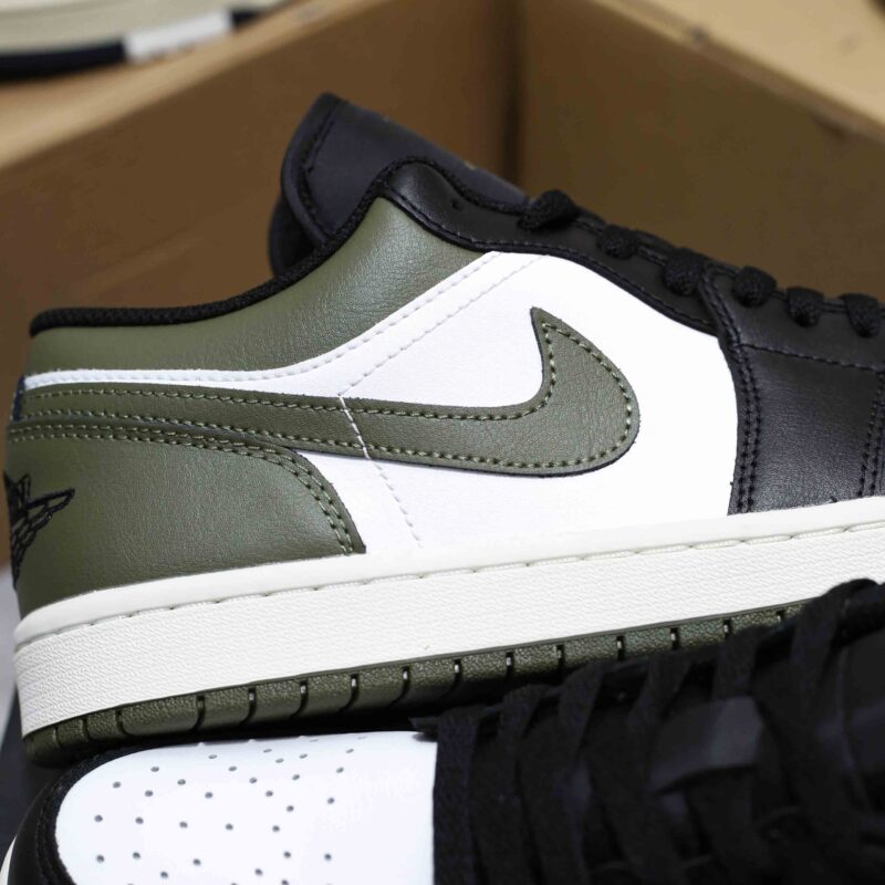 Giày Nike Air Jordan 1 Low Black Toe Medium Olive Best Quality