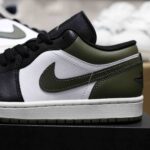 Giày Nike Air Jordan 1 Low Black Toe Medium Olive Best Quality