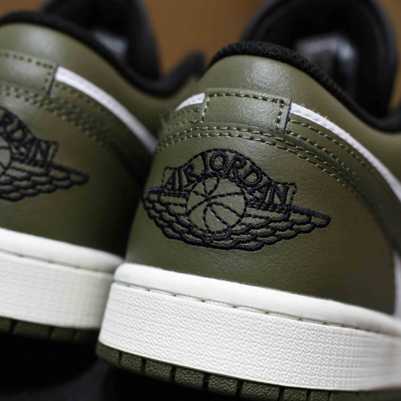 Giày Nike Air Jordan 1 Low Black Toe Medium Olive Best Quality