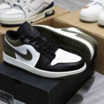 Giày Nike Air Jordan 1 Low Black Toe Medium Olive Best Quality