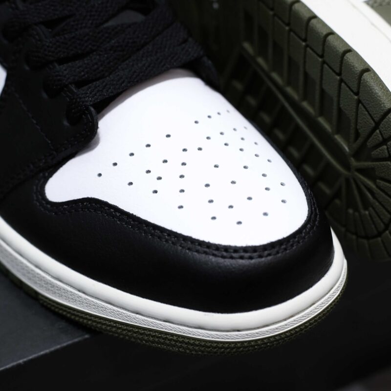 Giày Nike Air Jordan 1 Low Black Toe Medium Olive Best Quality
