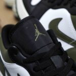 Giày Nike Air Jordan 1 Low Black Toe Medium Olive Best Quality