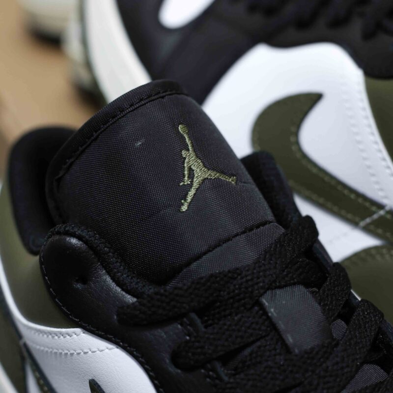 Giày Nike Air Jordan 1 Low Black Toe Medium Olive Best Quality