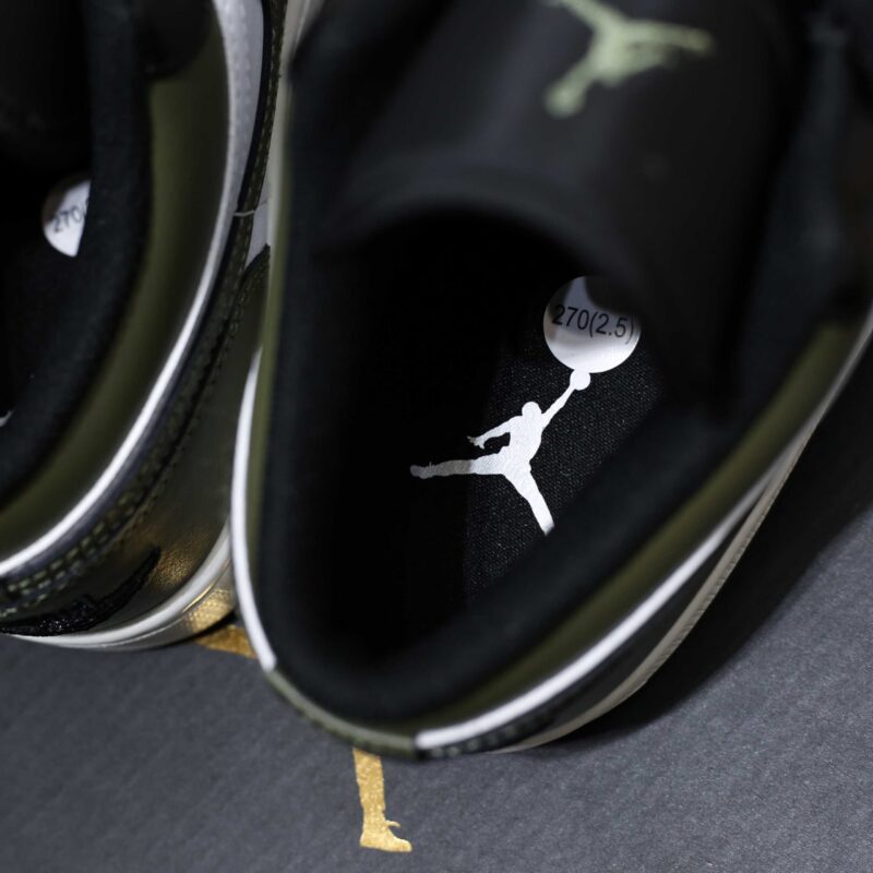 Giày Nike Air Jordan 1 Low Black Toe Medium Olive Best Quality