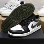 Giày Nike Air Jordan 1 Low Black Toe Medium Olive Best Quality