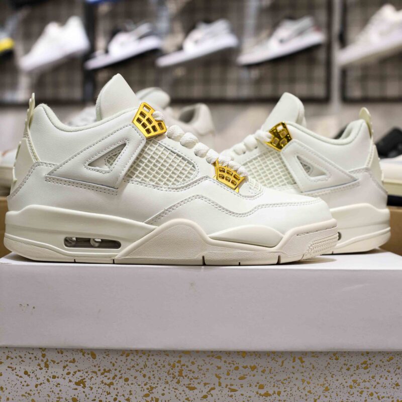 Giày Nike Air Jordan 4 ‘Sail Metallic Gold’