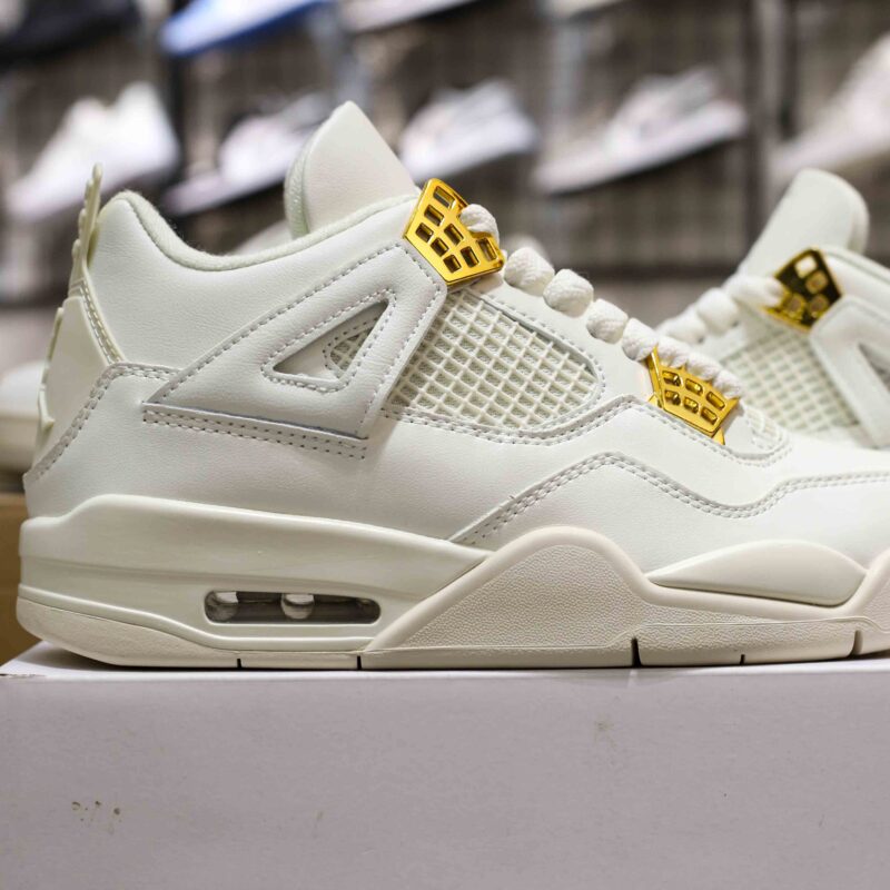 Giày Nike Air Jordan 4 ‘Sail Metallic Gold’