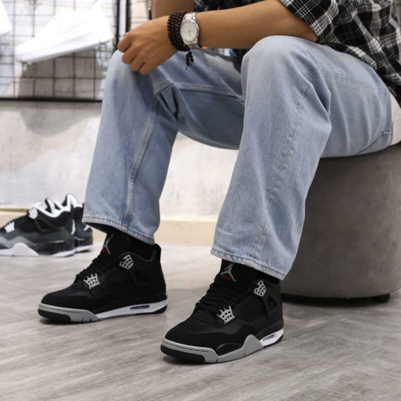 Giày Air Jordan 4 Retro SE ‘Black Canvas’ Best Quality