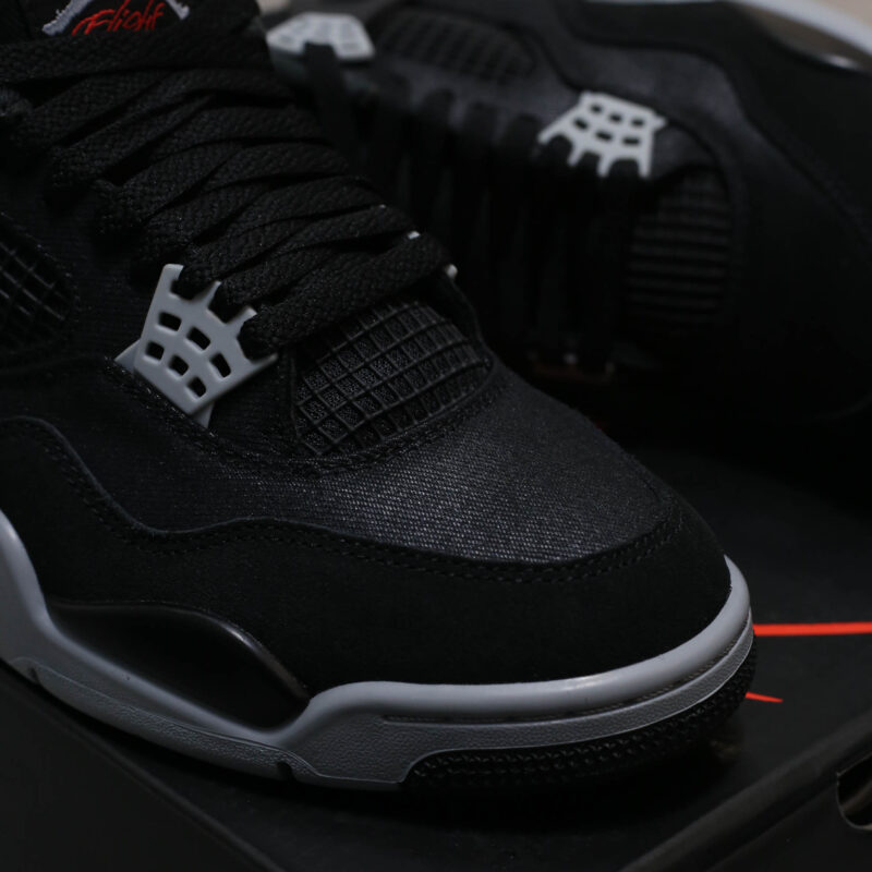 Giày Air Jordan 4 Retro SE ‘Black Canvas’ Best Quality