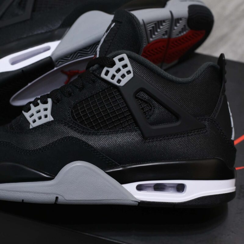 Giày Air Jordan 4 Retro SE ‘Black Canvas’ Best Quality