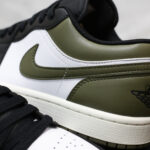 Giày Air Jordan 1 Low ‘Black Toe Medium Olive’ Like Auth