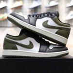 Giày Air Jordan 1 Low ‘Black Toe Medium Olive’ Like Auth