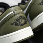 Giày Air Jordan 1 Low ‘Black Toe Medium Olive’ Like Auth