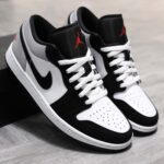 Giày Air Jordan 1 Low SE White Fire Red Black Matte Silver Best Quality