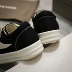 Rick Owens Canvas Vintage ‘Black Milk White’ Sneakers